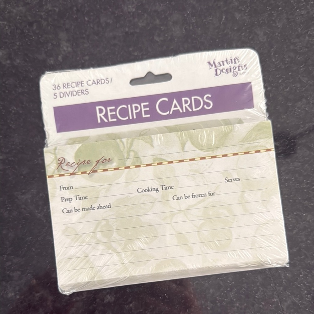 Green Recipe Cards